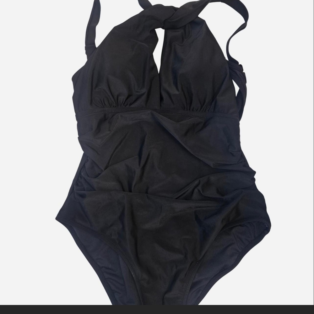 Elegant Black Women's One Piece Swimsuit